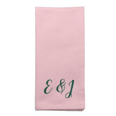 Personalized Tropical Pink (Cocktail & Dinner) Cloth Napkin