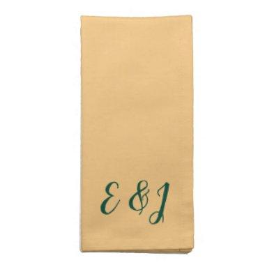 Personalized Tropical Yellow (Cocktail & Dinner) Cloth Napkin