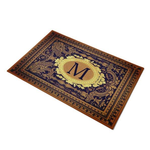 Personalized Vintage Family Initial Custom Doormat