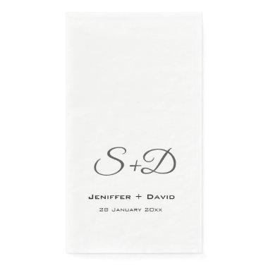 Personalized wedding,bridal shower/engagement gift paper guest towels