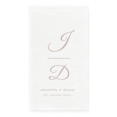 Personalized wedding,bridal shower/engagement  paper guest towels