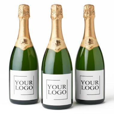 Personalized Wedding Custom Idea Add Logo Sparkling Wine Label