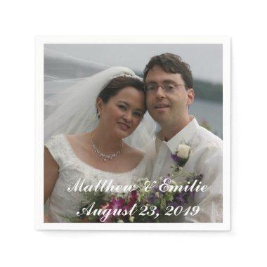 Personalized Wedding Photo Napkins