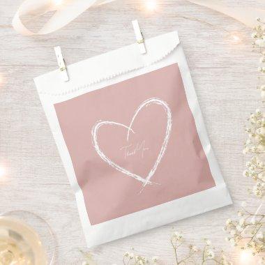 Personalized White Bridal Shower Rose Gold Favor Bag