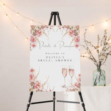 Petal and Prosecco Bridal Shower Welcome Foam Board