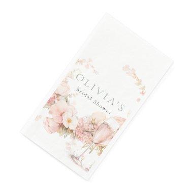 Petal and Prosecco Wedding Paper Guest Towels