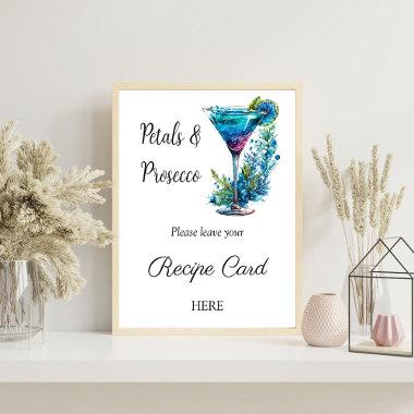 Petal Prosecco Floral  Recipe Request Poster