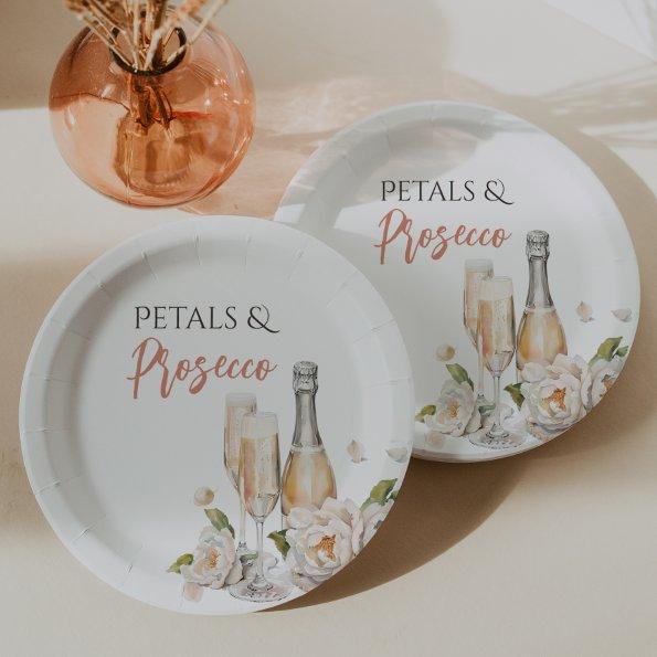 Petals and Prosecco Blush Pink  Paper Plates
