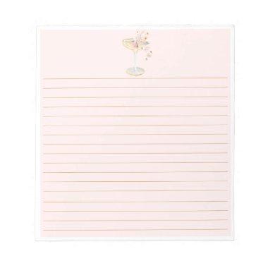 Petals and Prosecco Blush Pink Notepad