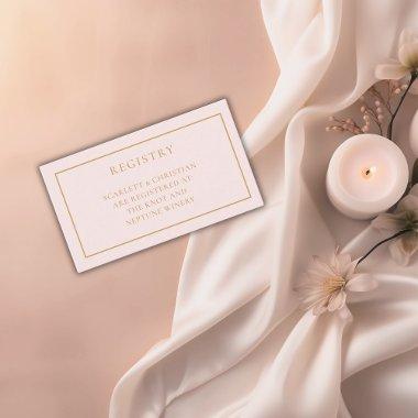 Petals and Prosecco  Registry Enclosure