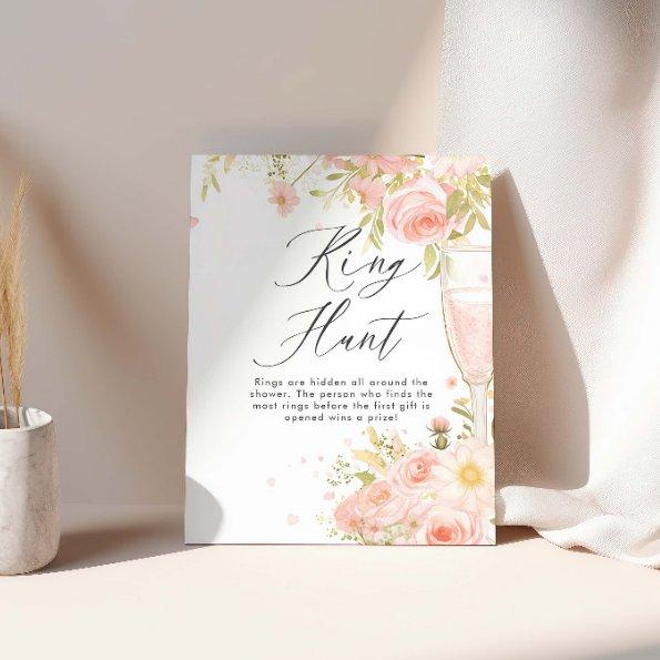 Petals And Prosecco  Ring Hunt Poster