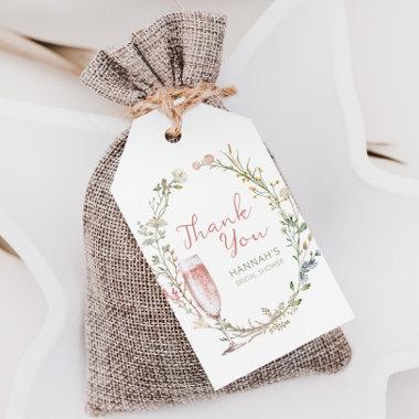 Petals and Prosecco  Thank You Gift Tags