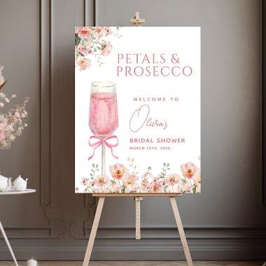 Petals and Prosecco  Welcome Foam Board
