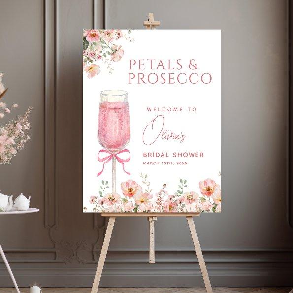 Petals and Prosecco  Welcome Foam Board