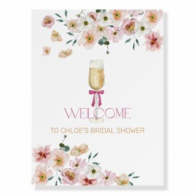 Petals and Prosecco  Welcome Foam Board