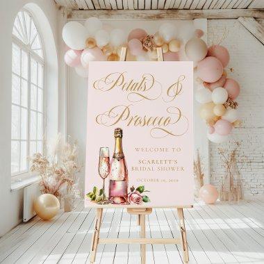 Petals and Prosecco Elegant  Welcome Foam Board
