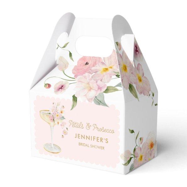 Petals and Prosecco Floral Garden Bridal Shower Favor Box