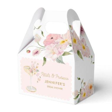 Petals and Prosecco Floral Garden Bridal Shower Favor Boxes