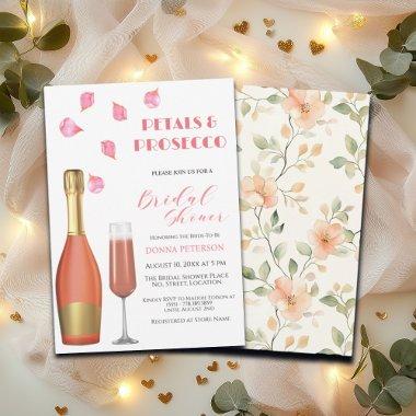Petals and Prosecco Gold Bottle