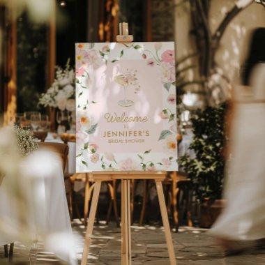 Petals and Prosecco Pink  Welcome Foam Board