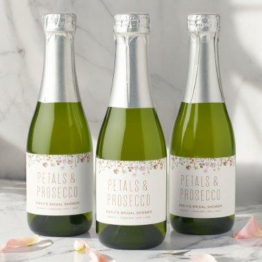 Petals and Prosecco Wildflower  Sparkling Wine Label