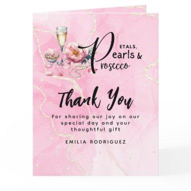 Petals Pearls Prosecco Favors