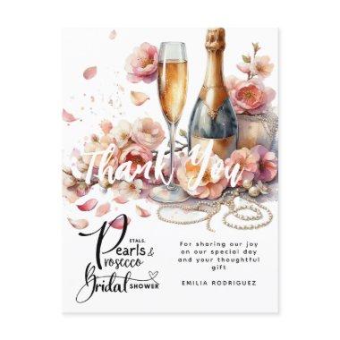 Petals Pearls Prosecco Favors Bridal Shower Postca PostInvitations