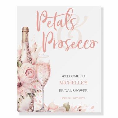Petals & Prosecco Blush Pink Floral  Foam Board