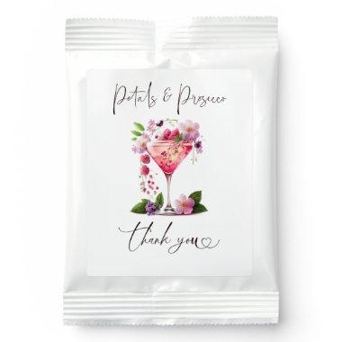 Petals & Prosecco Blush Pink Floral Bridal Shower Margarita Drink Mix