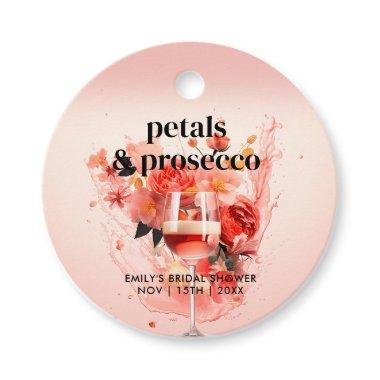 Petals & Prosecco Bridal Shower Favor Tags