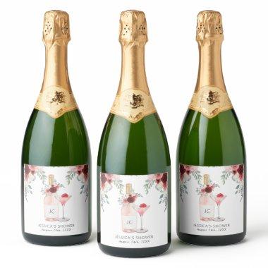 Petals & Prosecco  Gift Tags Sparkling Wine Label
