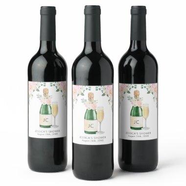 Petals & Prosecco  Gift Tags Wine Label