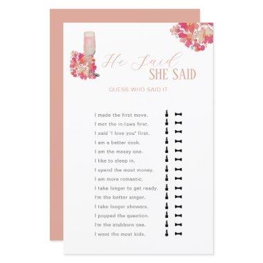 Petals & Prosecco  He Said She Said