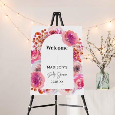 Petals & Prosecco Bridal Shower Welcome Sign