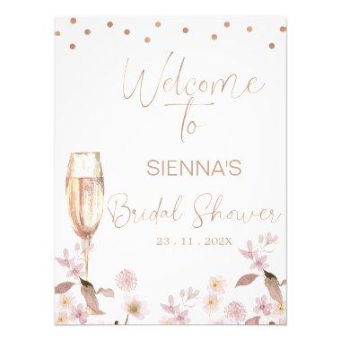 Petals Prosecco  Welcome Sign
