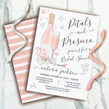 Petals & Prosecco Brunch & Bubbly Bridal Shower Invitations