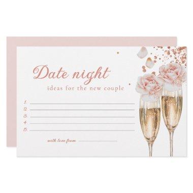 Petals & Prosecco Date Night Game  Stationery