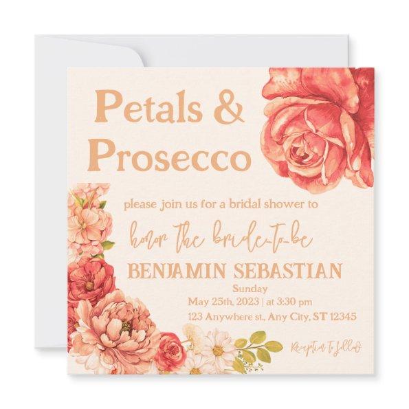 petals prosecco elegant floral