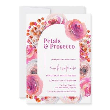 Petals & Prosecco Floral Arch Summer Bridal Invitations