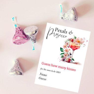 Petals Prosecco Floral Bridal Shower Brunch Guess Enclosure Invitations