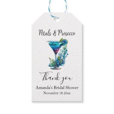 Petals & Prosecco Floral Bridal Shower Morden Gift Tags
