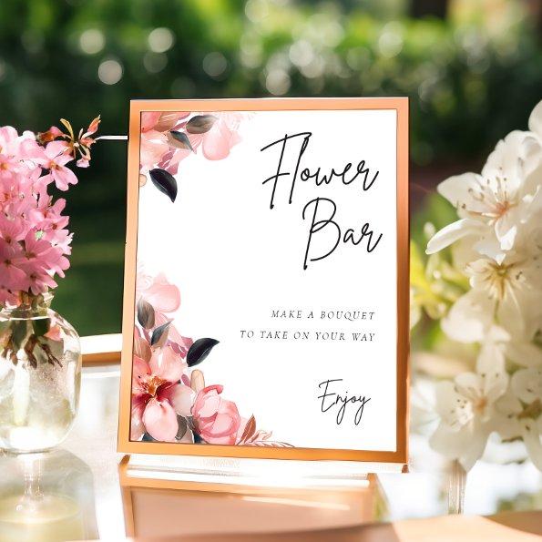 Petals & Prosecco Flower Bar Sign