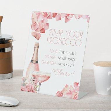 Petals & Prosecco Mimosa Bar  Pedestal Sign
