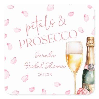 Petals & Prosecco Mimosa Champagne  Square Sticker