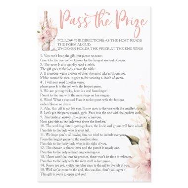 Petals Prosecco Pass the Prize  Game