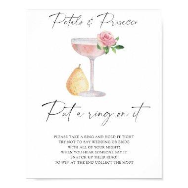 Petals & Prosecco - put a ring on it game Poster