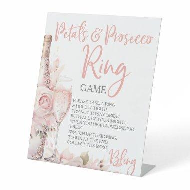 Petals & Prosecco Ring Game Hunt Rings Pedestal Sign