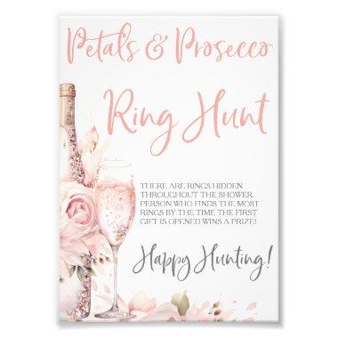 Petals & Prosecco Ring Game Ring Hunt Game Photo Print