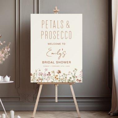 Petals Prosecco Wildflower  Welcome Foam Board