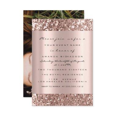 Photo  Rose Gold Drips Graduation